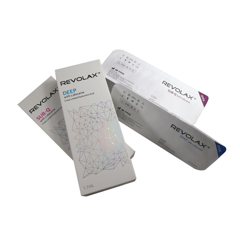 สารเติมผิวหนังกรดไฮยัลโรนิกความบริสุทธิ์สูง Revolax 1.1ml Deep Sub-Q For Lips