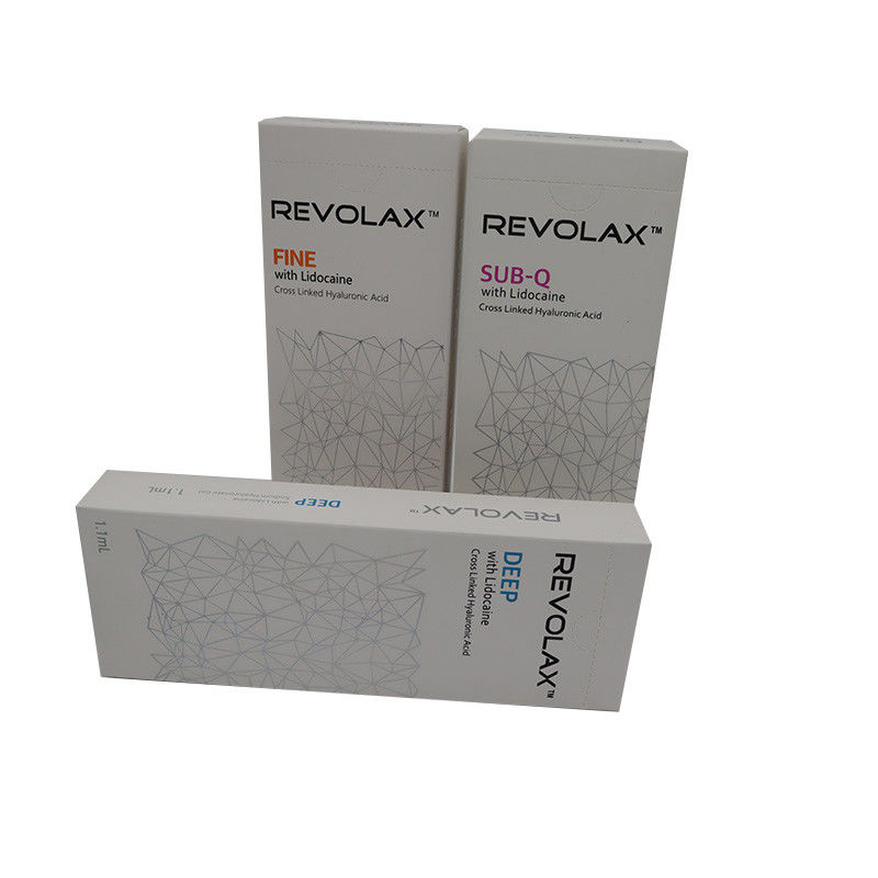 สารเติมผิวหนัง สารเติมยาฉีด Anti Aging HA 1.1ml Revolax FINE DEEP Sub-Q รอยเติม